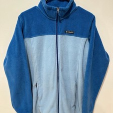 Columbia Boys' Steens Mountain II Blue Full Zip Fleece Jacket Blue XL 18-20 