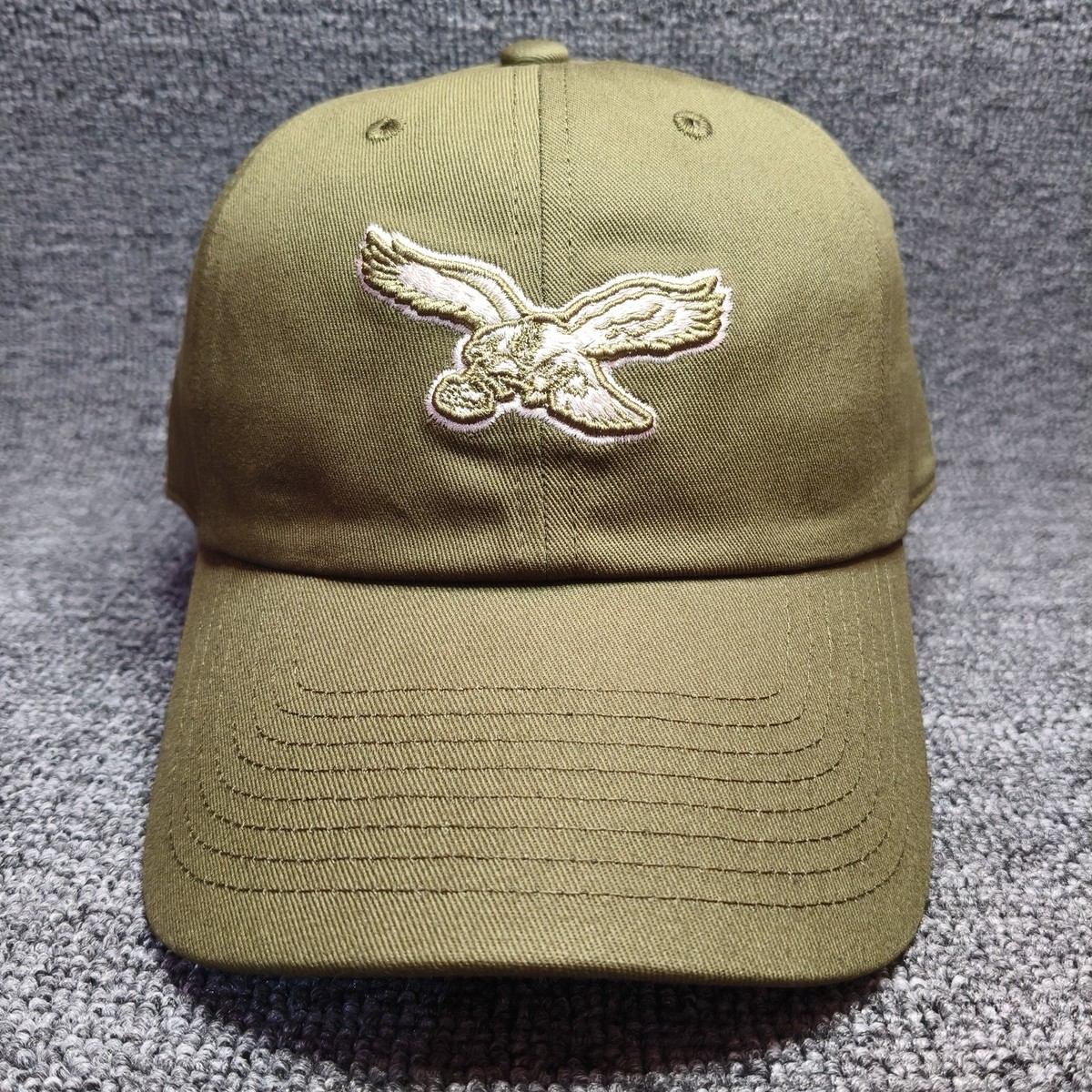 Mitchell & Ness Philadelphia Eagles Olive Strapback Baseball Cap