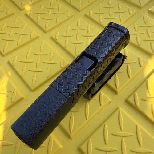 Monadnock Autolock Baton Holster/ Holder 360 Swivel Black Basketweave Polymer