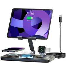 6In1 Wireless Charger Fast Charging Station Dock For Apple Devices