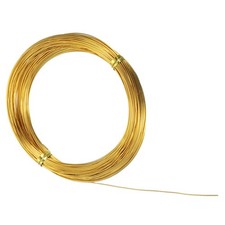 22 Gauge 0.6mm Aluminum Wire 100ft Metal Craft Armature Wire Gold