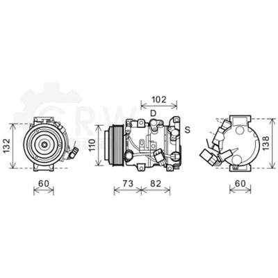 Kompressor Klimaanlage Klimakompressor für Lexus RX MHU3_ GSU3_ MCU3_