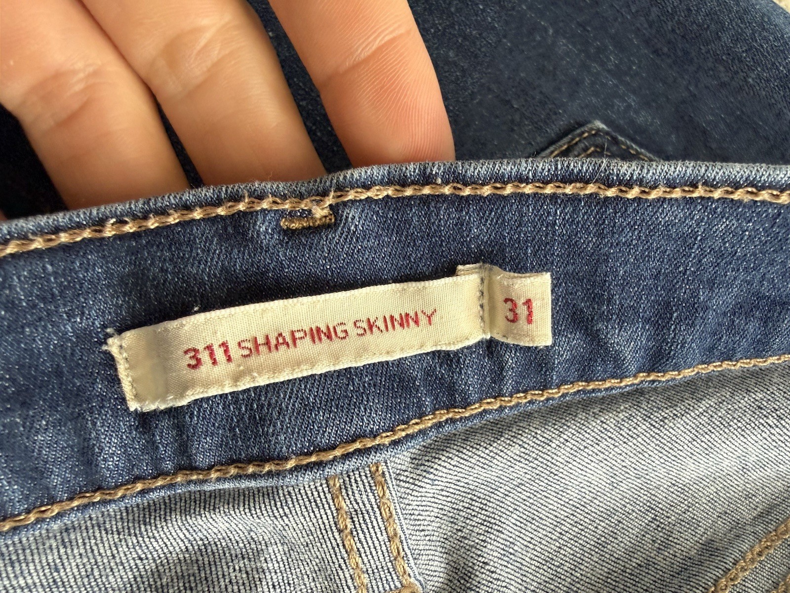 Levis 311 Shaping Skinny Mid Rise Womens Jeans Blue Stretch - W31 L32 - UK12 image 6