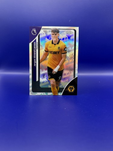 2025-26 Topps Chrome Premier League Jørgen Strand Larsen Logo Refractor 69/92