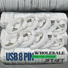 6FT/3Ft USB Charging Cable Cord For iPhone 14 13 12 11 8 7 6 SE Fast Charger LOT