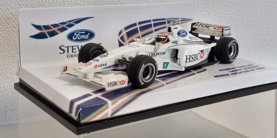 1:43 HOT WHEELS STEWART FORD SF3 EUROPEAN GP 1999 WINNER JOHNNY HERBERT - Immagine 4 di 4