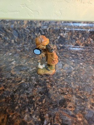 Anri Italian Figurine statue of Inspector bird cat by Juan Ferrandiz 3''