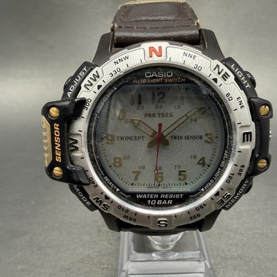 Casio Protrek Twincept PRT-50 Watch Men 51mm Analog Digital Black PARTS
