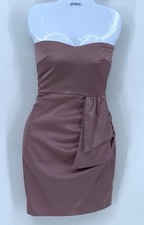 Lulus Womens Mauve Strapless Mini Dress SZ Small NWT