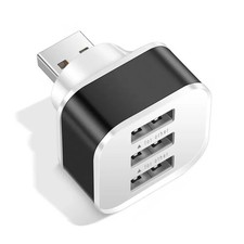 High Speed 3 Port USB 2.0 Multi HUB Splitter Expansion Desktop PC Laptop Adapter