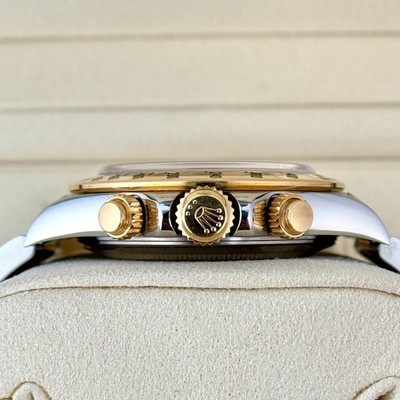 Rolex Daytona Rare Slate Grey Dial Two Tone Steel 18K Gold Ref