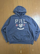 Vintage Polo Ralph Lauren PRL Jeans Navy Blue Pullover Hoodie Men  s Size XL