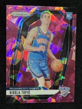 2024-25 Panini Prizm Nikola Topic #230 Basketball Prizm Pink Cracked Ice