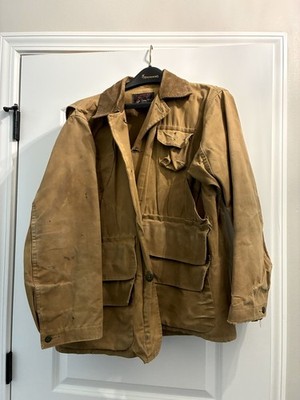 Vtg Red Head Bone Dry Hunting Canvas Jacket Shooting Coat Game Pouch Sz Med?