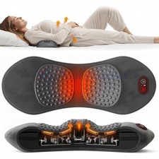 3 In 1 Electric Lumbar Support Pillow Smooth Spine Triple Fusion Back Massager