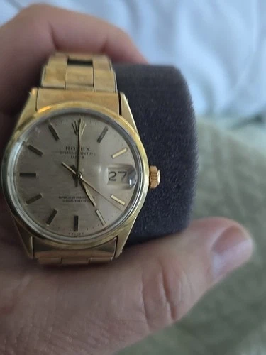 Vintage Rolex 1505 watch gold 14kt-  Band Not Original Gold Filled