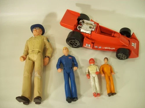 vintage Tonka AJ Foyt Race Team Indy Car driver pit crew mechanics Big duke lot