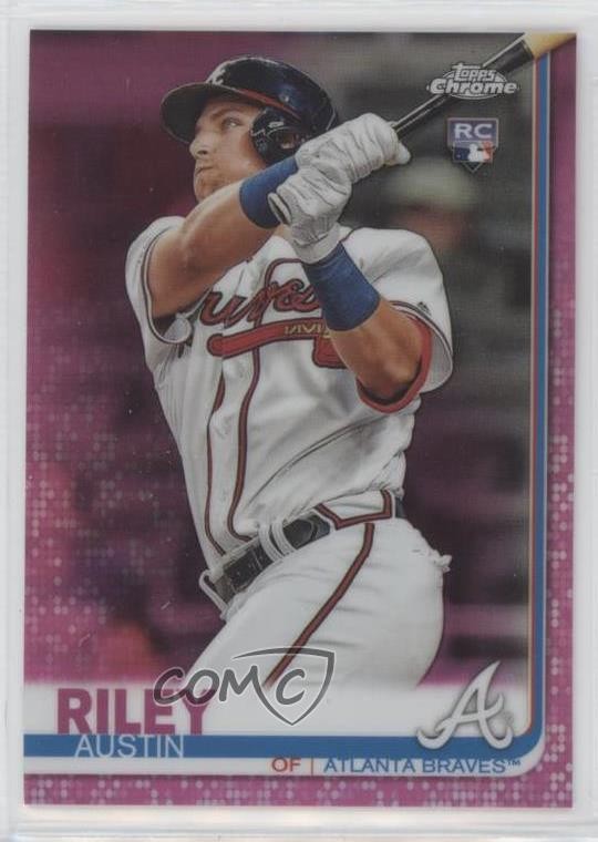 2019 Topps Chrome Update Target Pink Refractor Austin Riley #37 0i2h