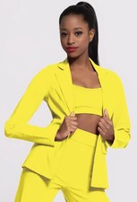 Dance Pre-Owned Costume Small/Medium Adult Yellow Weissman AH12577/AH12576 Jazz