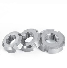 304 Stainless Round Slotted Nuts M10-M50