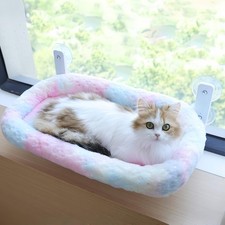 Cat Window Perch, Sturdy Cat Hammock with Strong Suction Cups for Large Heavy Ca