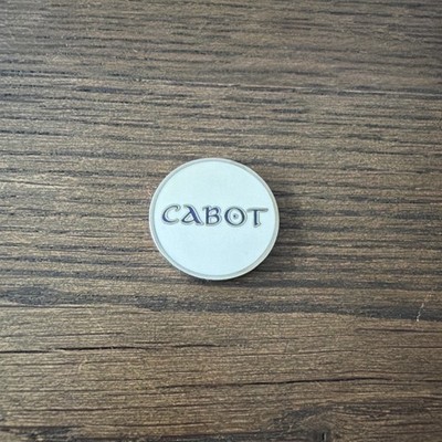 Cabot, Nova Scotia, Canada FLAT- TWO SIDED Logo Metal Golf BALL MARKER
