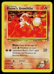 Blaine's Growlithe 62/132 Gym Heroes Common