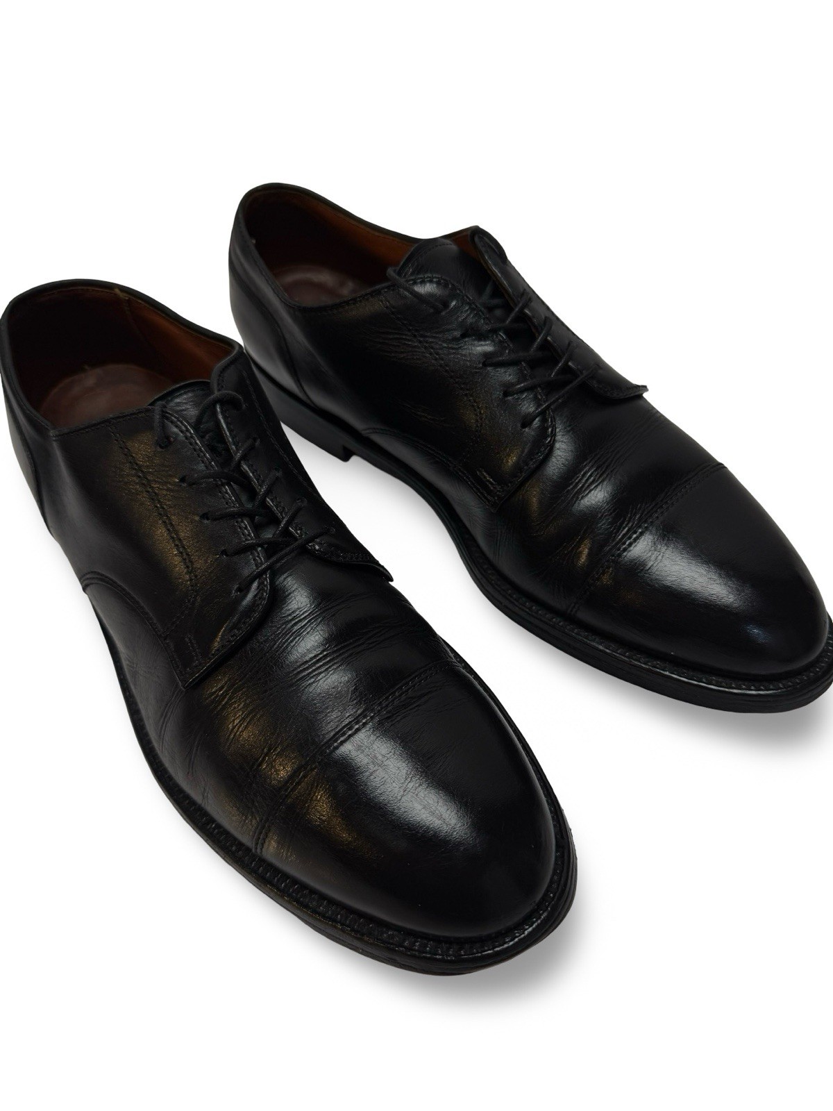 Alden 971 Black Calfskin Straight Tip Blucher