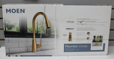 Moen Maureen Gold Pull-down Sprayer Kitchen Faucet Brushed Reflex - 87493BG