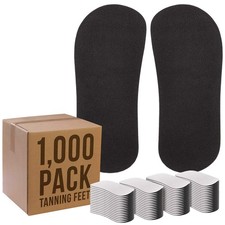 100 Pairs Disposable Tanning Feet Pads - Sunless Spray Tan Tent Foot Protection