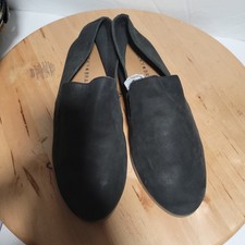 Lucky Brand Womens Cahill Flat Size 7.5 Black Convertible Loafer Mule Shoe