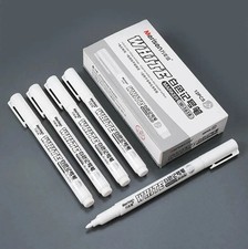 White Waterproof Permanent Paint Marker Pens for Metal Wood Fabric 