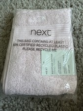 Next Just Pink Hand Towel Brand New In Packaging