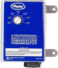 Gaf Master Flow PT6 Manually Adjustable Thermostat for Power Vent