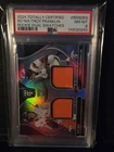 2024 Totally Certified Bo Nix/troy Franklin Rookie Dual Swatches Psa8