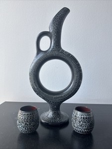 Original Handmade Cappadocia Wine Pour Cup Set Decanter