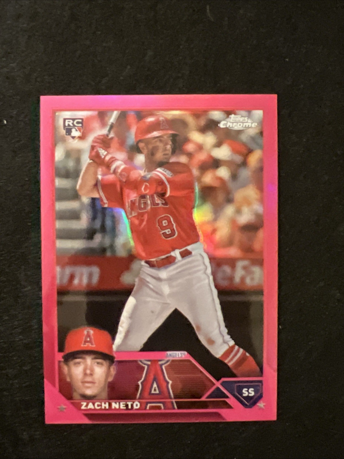 2023 Topps Chrome Update Series - Zach Neto #USC34 Magenta Refractor /399 (RC)