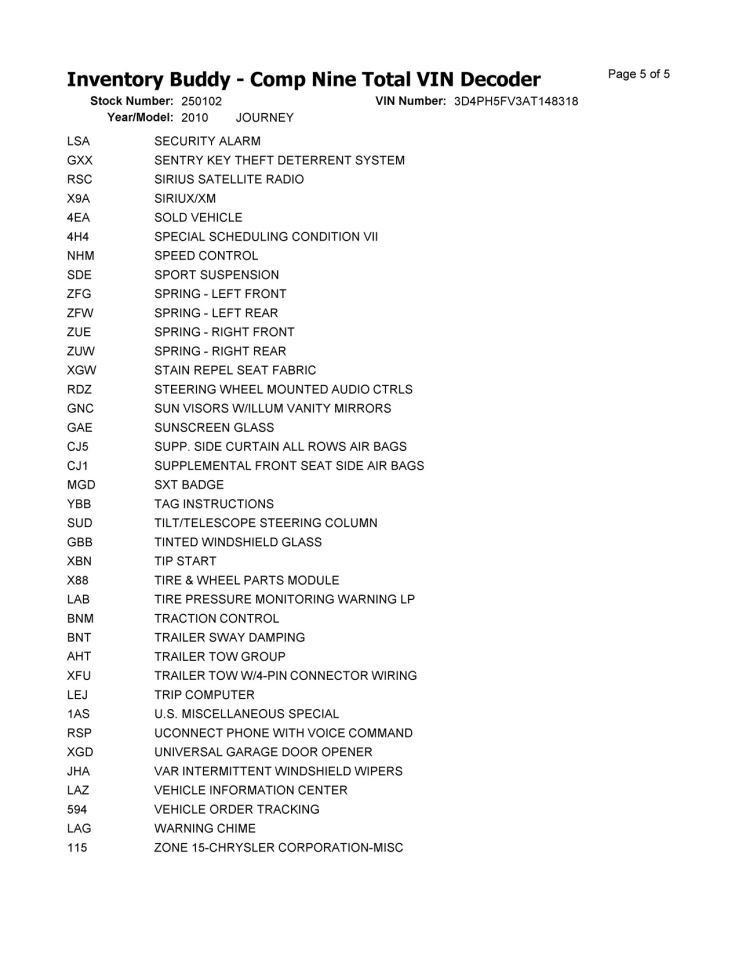 JOURNEY   2010 Third Seat Station Wagon  Van 3743718 thumbnail 7