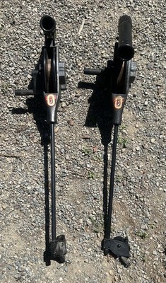2 Cannon Easi Troll Manual Downriggers With Rod Holders