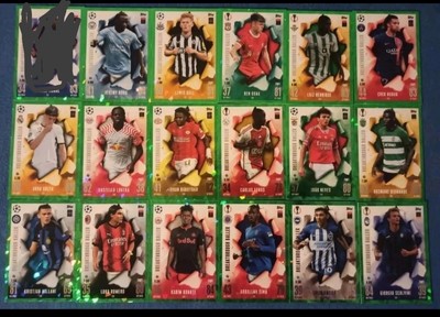 Match Attax Extra 23/24 Breakthrough Baller Green Emerald Parallel Set of 17 Lot