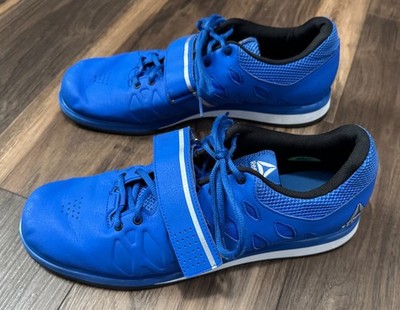 Reebok Lifter PR Weightlifting Crossfit Shoe Blue/White DV4588 Men's Size 12.5