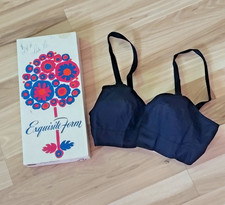 Exquisite Form Bullet Bra Black 34B With Box 65 Poly 35 Cotton Vintage Bra
