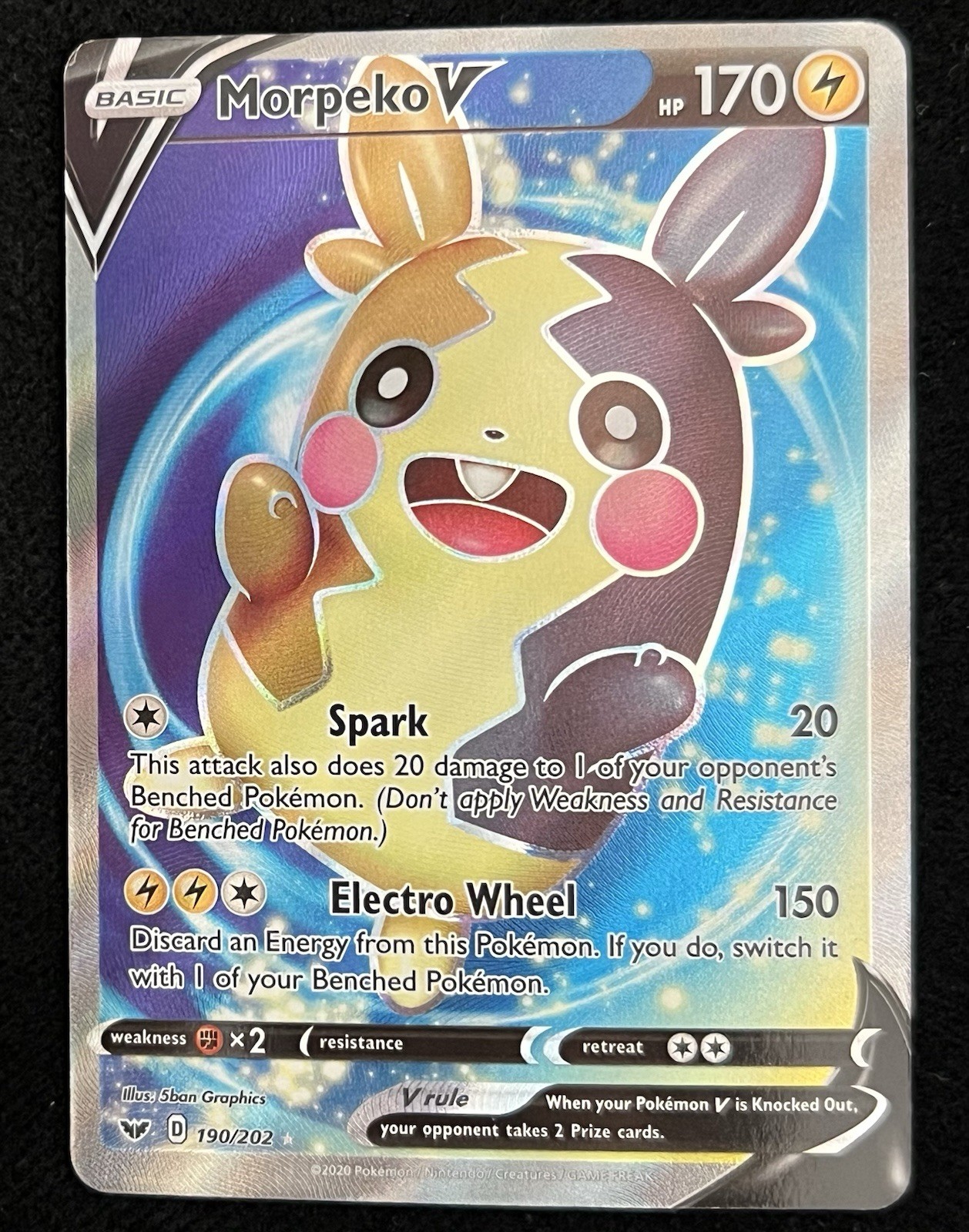 (NM) Morpeko V 190/202 - Pokemon Sword & Shield Base Set