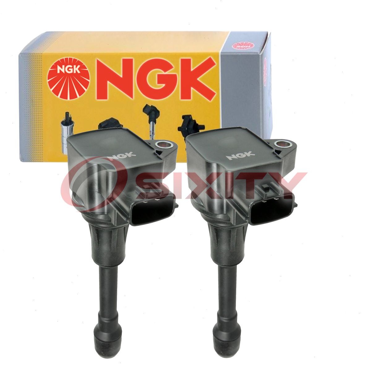 2 pc NGK 49029 U5308 Ignition Coils for UF677 UF-677 IGC0083 IC780 E1177 bc