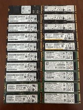 LOT OF 20 512GB NVMe M.2 SSD Assorted Intel Samsung Hynix Western Digital