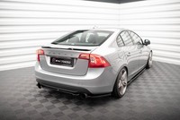 Heck Ansatz Flaps Diffusor FüR Volvo S60 R-Design Mk2 HeckschüRze Schwarz