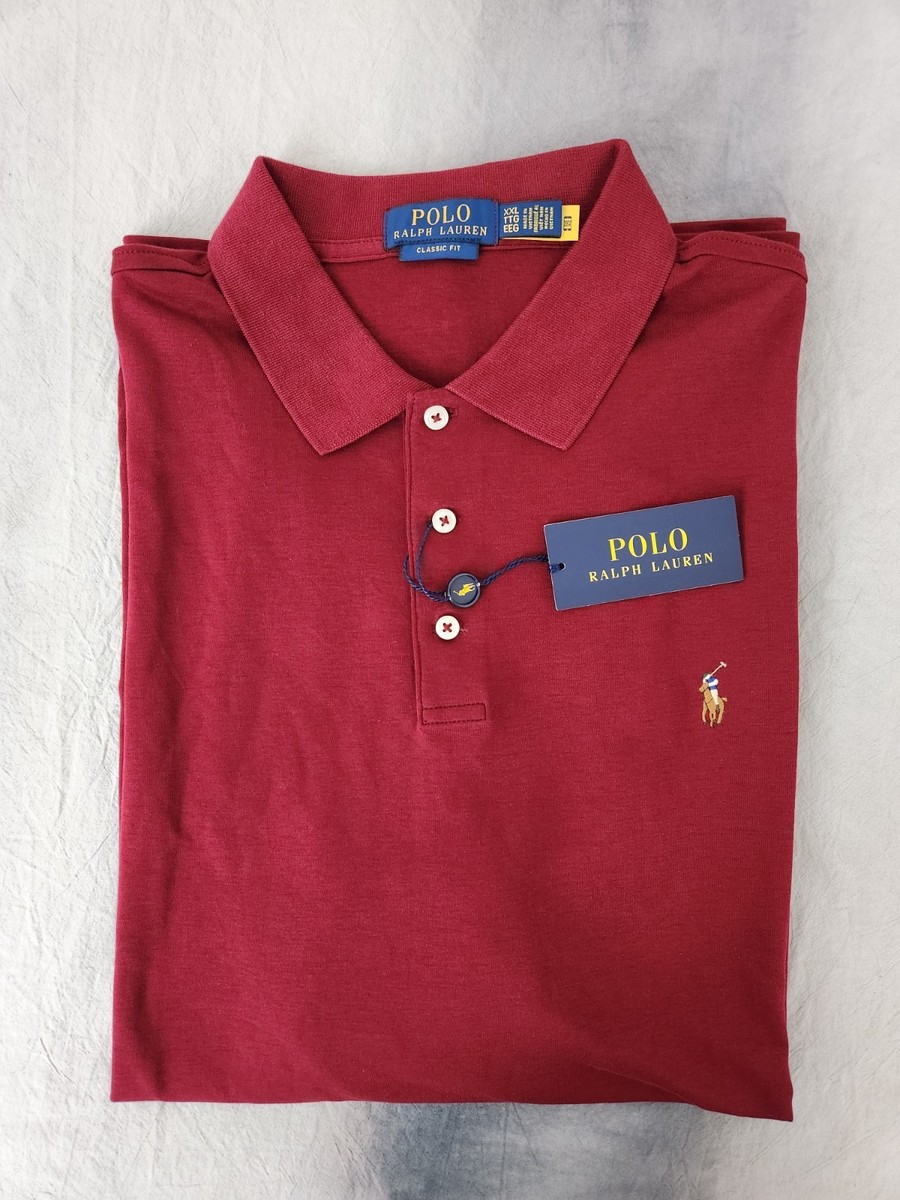 Polo Ralph Lauren Classic Fit Soft Touch Burgundy Men's Size 2XL