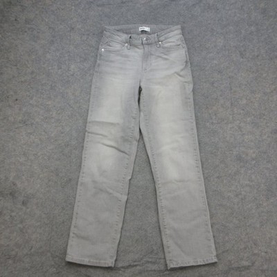 SONOMA Jeans Women s Size 6 Gray Faded Straight Leg High Rise Stretch