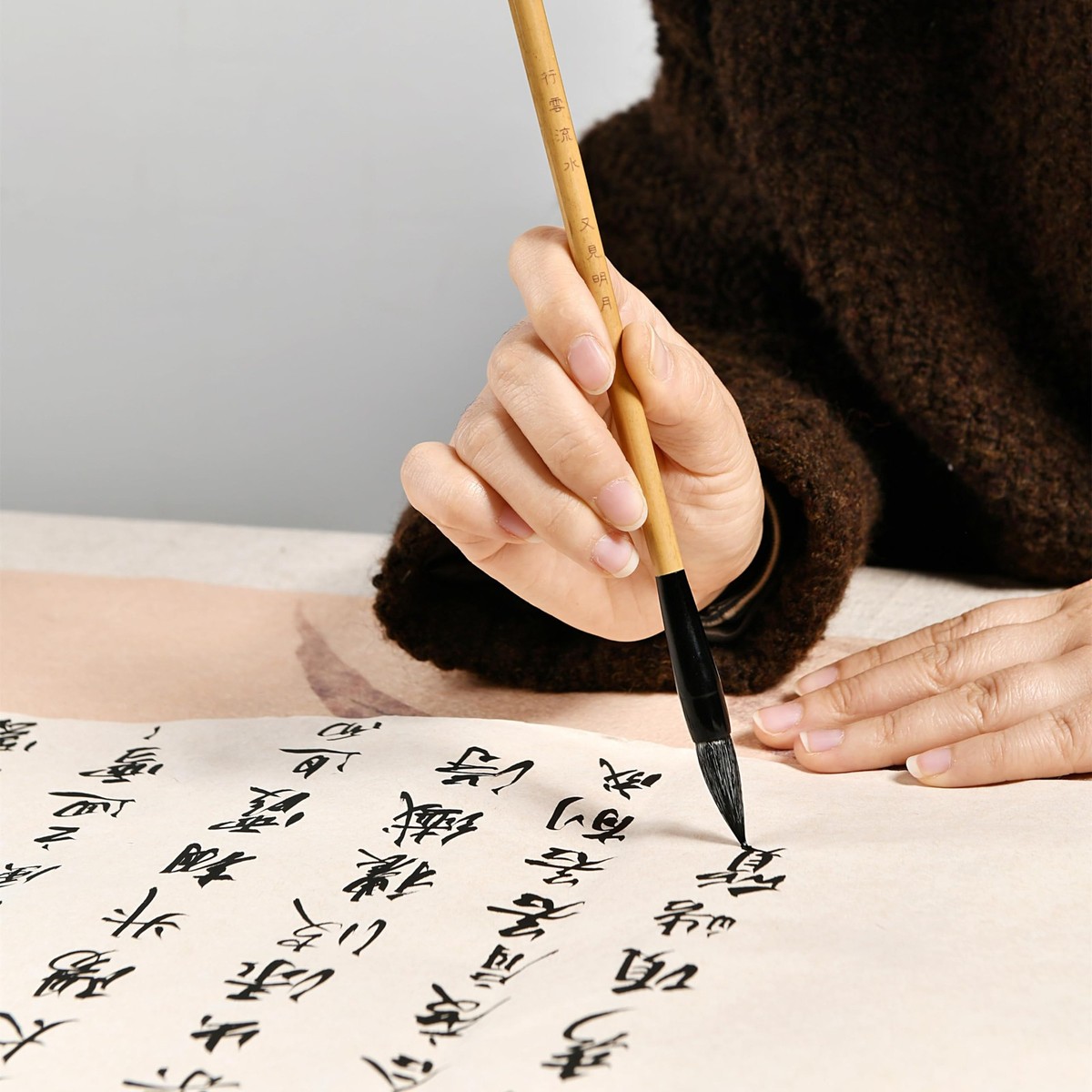 15-Piece Chinese Calligraphy Brush Set - Traditional Ink Painting Brushes For Beginners