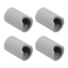 4 Pcs Silicone Cabinet Handle Corner Guards, Round Handle Protector, Gray